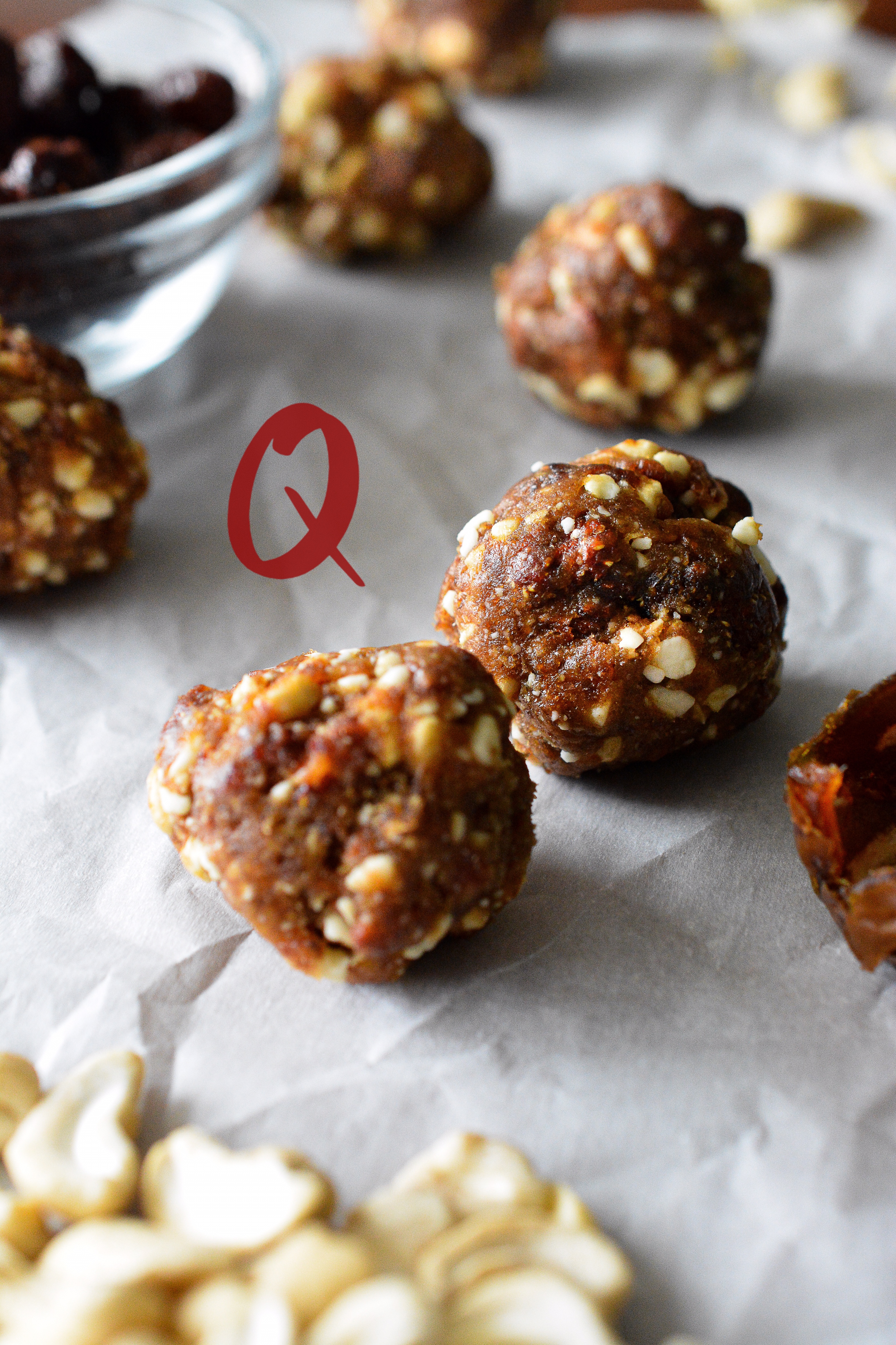 Quick Raw Strawberry Orange Cashew Bites ππ